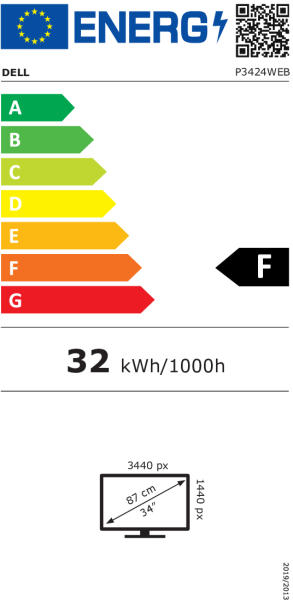 Monitor LED Dell P3424WEB Curved Video Conferencing 34", 3440x1440 WQHD, IPS Antiglare, 21:9, 1000:1, 300 cd/m2, 8ms/5ms, 178/178, DP, HDMI, 2xUSB-C (DP/PD), USB-B, 2xUSB 3.2, RJ-45, 2x5W Speakers, Ca [7]