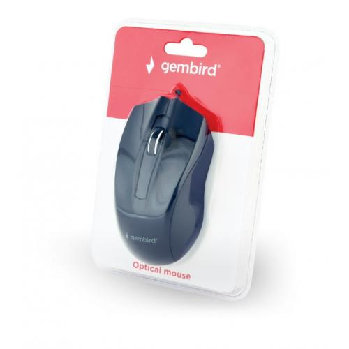 Mouse Optic Gembird MUS-3B-01, USB, Negru [3]