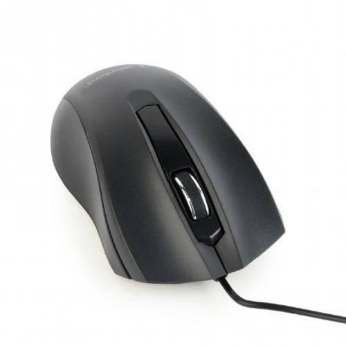 Mouse Optic Gembird MUS-3B-01, USB, Negru [2]