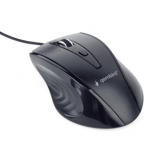 Mouse Optic Gembird MUS-4B-02, USB, Black [2]
