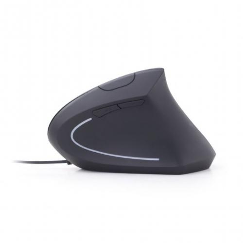 Mouse Optic Gembird MUS-ERGO-01, USB, Black [3]
