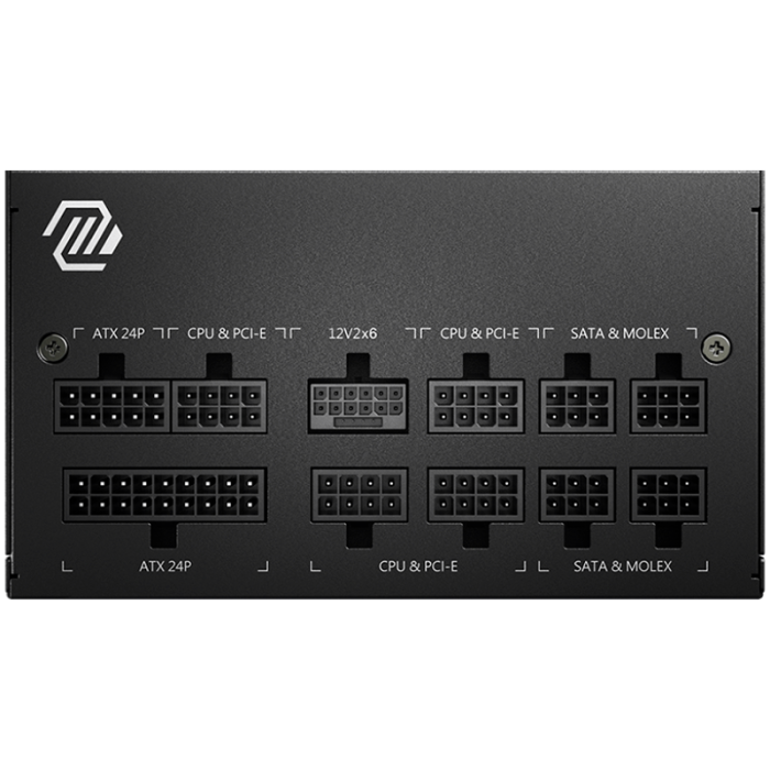 MSI MAG A750GL PCIE5, 750W, 80 Plus Gold, ATX Form Factor, 100~240 Vac Input Voltage, 47Hz ~ 63Hz Input Frequency, 120 mm Fan, 140 x 150 x 86mm, Active PFC, OCP, OVP, OPP, OTP, SCP, UVP, ATX, 2xEPS, 4 [2]