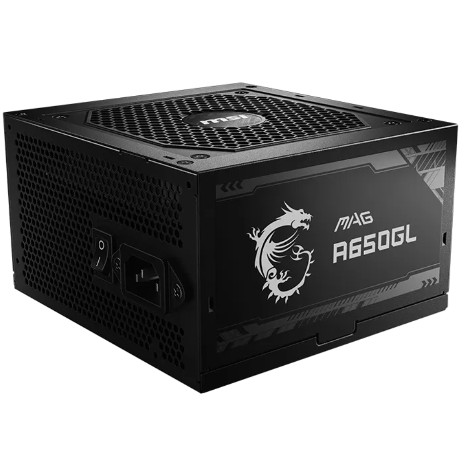 MSI Power Supply MAG A650GL, EU, 650W, Fully-Modular, 80 Plus Gold, Color Box, Pallet packing,7Y Warranty [3]