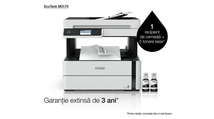 Imprimanta multifunctionala Epson EcoTank M3170, Inkjet, Monocrom, Format A4, Reta, Wi-Fi [4]