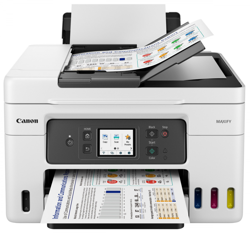 Multifunctionala Canon Maxify GX4050 Alb, Inkjet, Color, A4 600 x 1200 DPI, USB, Wi-Fi [3]
