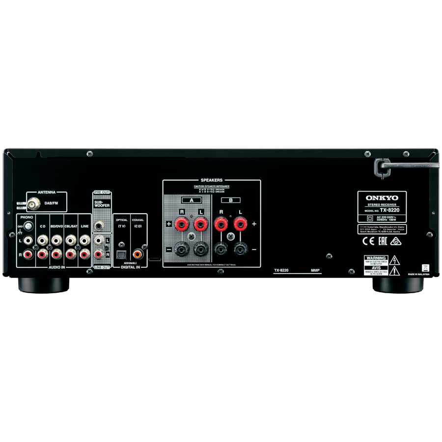 Onkyo TX-8220 Stereo Receiver, Black [2]
