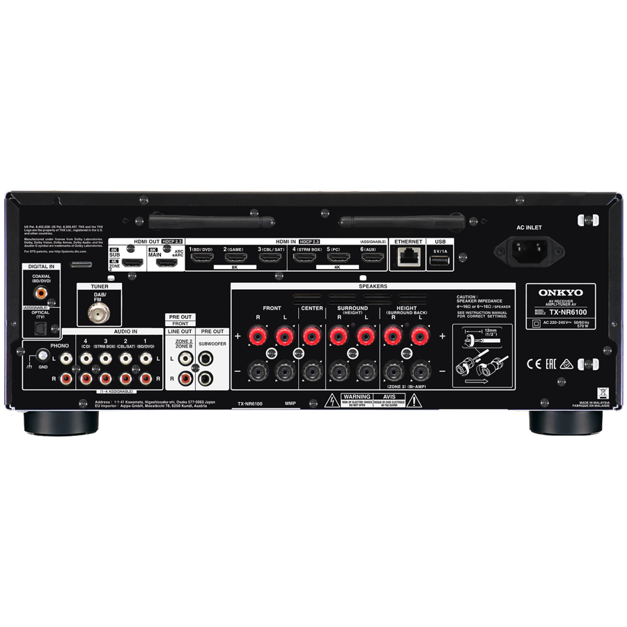 Onkyo TX-NR6100 7.2-Channel THX Certified AV Receiver,Black [3]