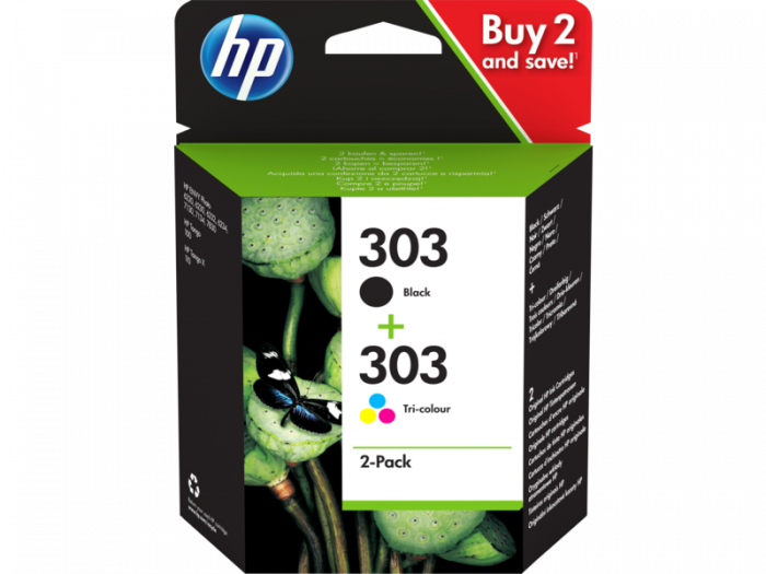 Pachet cartuse HP 303 2-pack Black/Tri-color 3YM92AE [1]