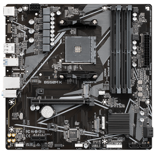Placa de baza Gigabyte B550M K, AMD B550, Socket AM4, mATX [3]