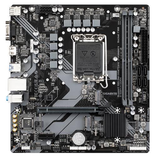 Placa de baza Gigabyte B760M H DDR4, Intel B760, Socket 1700, mATX [2]