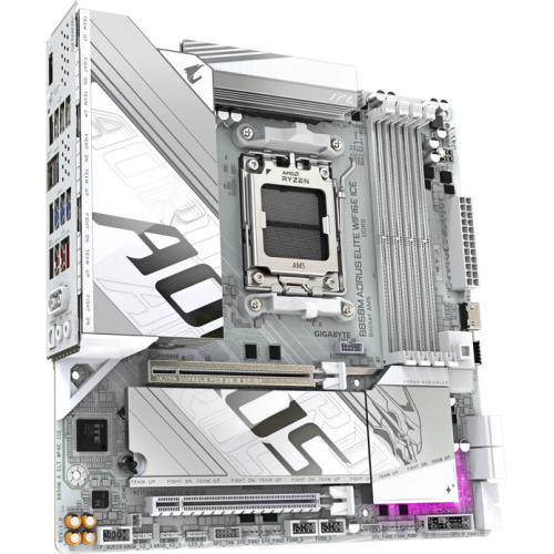 Placa de baza Gigabyte B850M AORUS ELITE WIFI6E ICE, AMD B850, Socket AM5, mATX [4]
