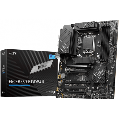 Placa de baza MSI PRO B760-P DDR4 II, Intel B760, Socket 1700, ATX [1]