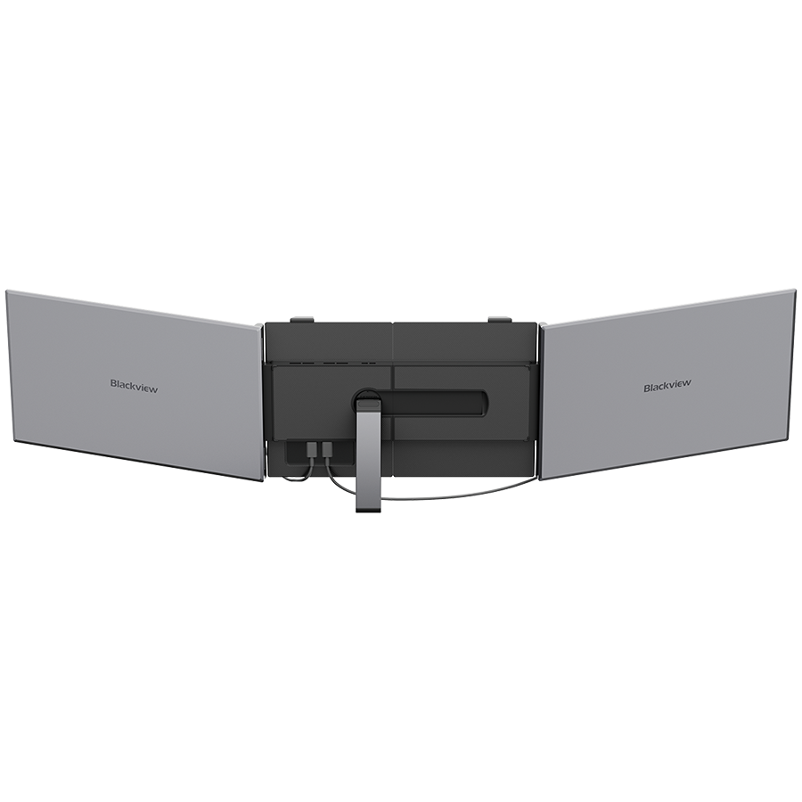 Portable monitor Blackview DCM8 Dual Screen 15.3inch 1920x1200 16:9 LCD 60Hz IPS 178 USB-C 3.1x3 364.4x237.43x21mm Grey Black [4]