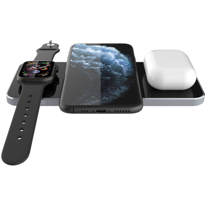 Prestigio ReVolt A5, 3-in-1 wireless charging station for iPhone, Apple Watch, AirPods, wilreless output for phone 7.5W/10W, wireless output for AirPods 5W, wireless output for Apple Watch 2.5W, mater [6]