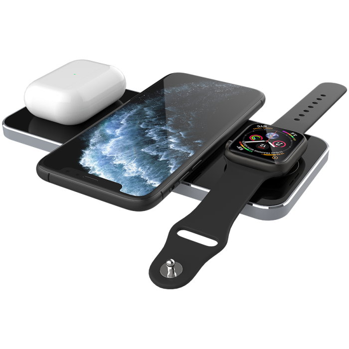 Prestigio ReVolt A5, 3-in-1 wireless charging station for iPhone, Apple Watch, AirPods, wilreless output for phone 7.5W/10W, wireless output for AirPods 5W, wireless output for Apple Watch 2.5W, mater [7]