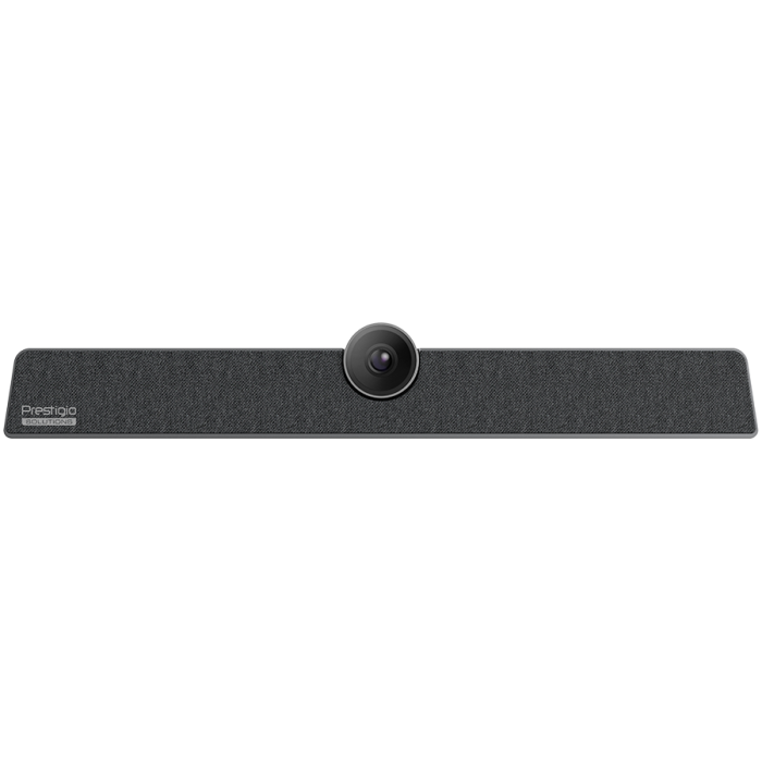 Prestigio Solutions Video Conferencing Collaboration Bar Alpha: UHD, 12MP, 6 mic, 8m (Range), Connection via USB Type-C or AUX [1]