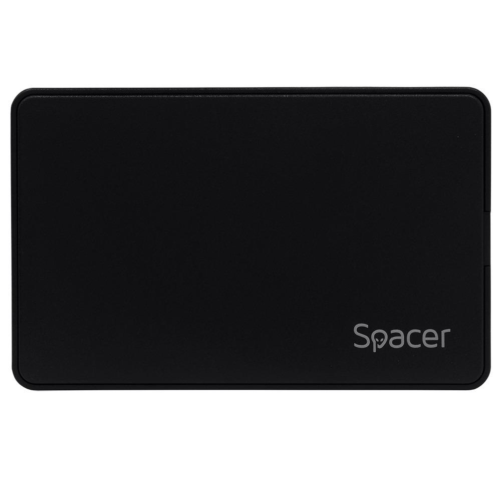 Rack extern HDD/SSD 2.5" Spacer USB-C 3.1 negru [2]