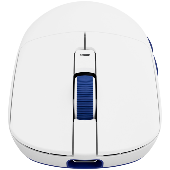 ROYAL KLUDGE M30 White Blue Gaming Mouse PAW 33111K [4]