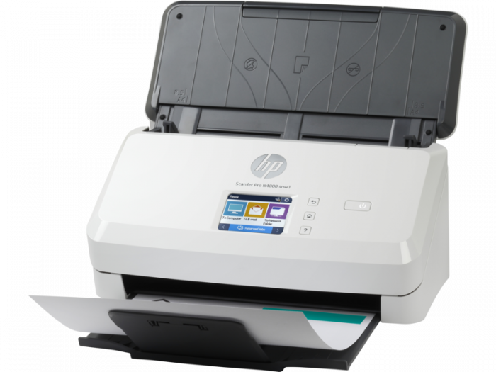 Scaner cu alimentator de coli HP ScanJet Pro N4000 snw1, Sheet-feed , ADF, USB, Wi-Fi, Ethernet [2]