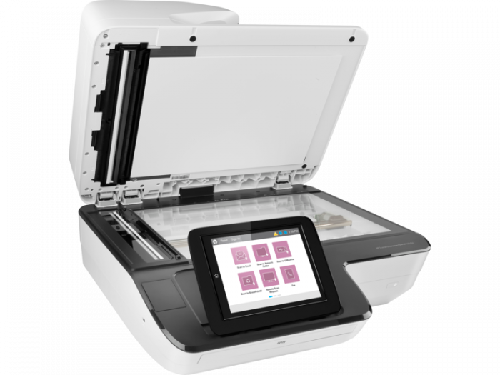 Scanner HP Scanjet Enterprise Flow N9120, dimensiune A3, tip flatbed, viteza scanare: max 120ppm/240ipm, duplex, ADF 200 coli, rezolutie optica 600dpi, rezolutie hardware 600x600dpi, senzor CCD, software: drivere HP Scan, ISIS, WIA, Kofax VRS Pro, Nuance PaperPort, I.R.I.S Readiris Pro, I.R.I.S [4]