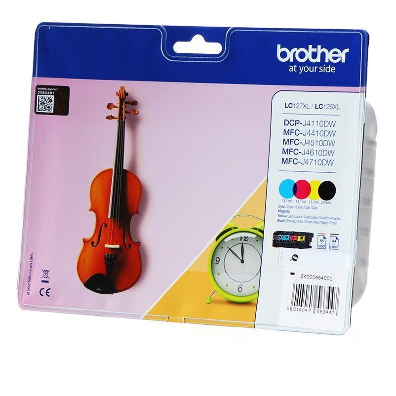 Set cartuse cerneala Brother LC127XL (Black, Cyan, Magenta, Yellow), original, 1200 pagini [1]