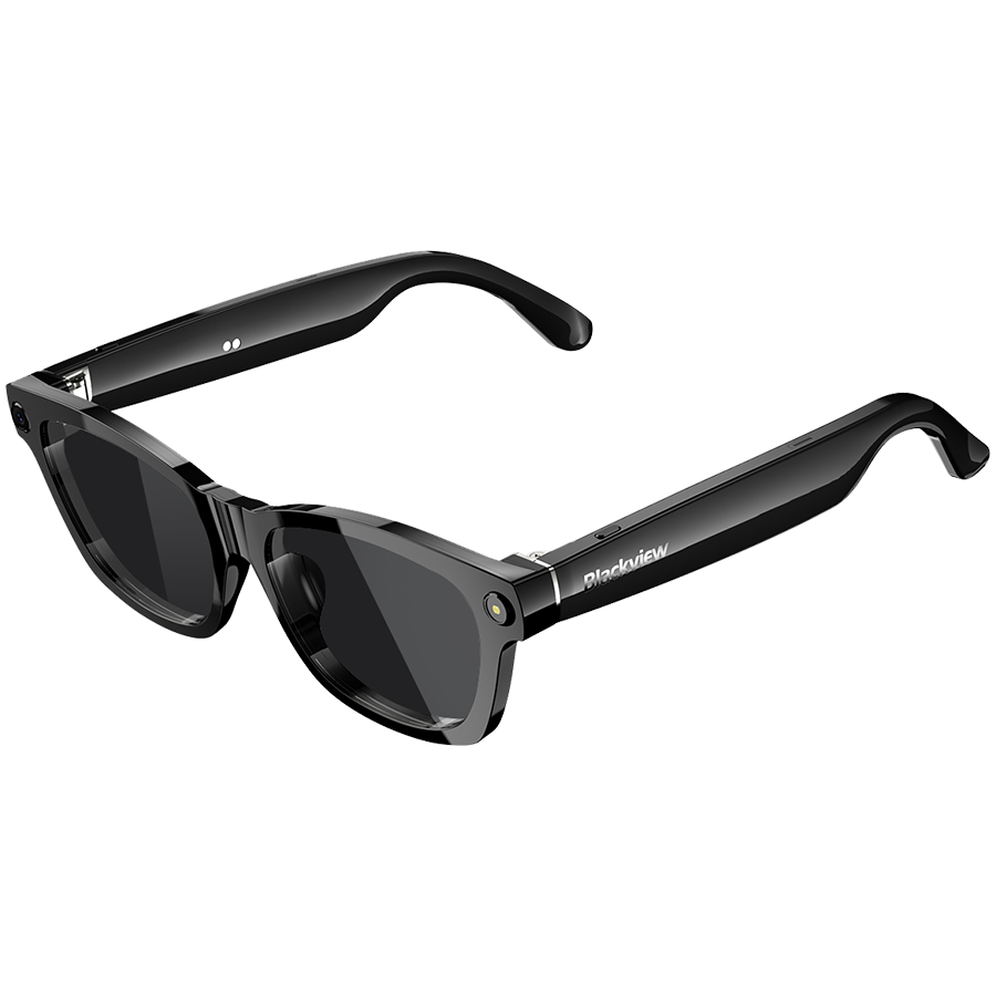 Smart Glasses Blackview BV100 Sunglasses lenses Camera 8MP Chips JL7018F 32Gb 220mAh BT 5.4 APP HeyCyan ENC AI Take photos Rec videos Lesten to music IP54 150x49x40mm Black [3]