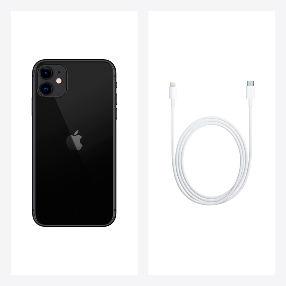 Smartphone APPLE iPhone 11 128GB Black, Grade B, Used [12]