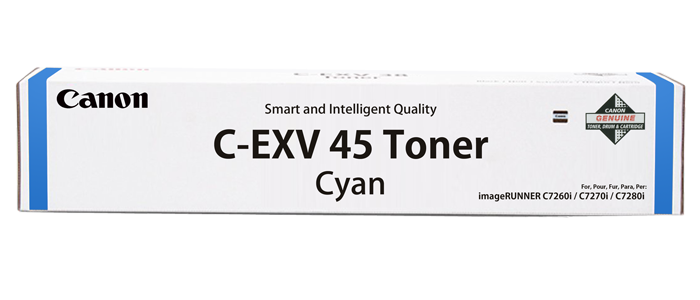 Toner Canon C-EXV45C, Cyan (Albastru), Original, 52k pagini pentru IR Advance C7260i, C7270i, C7280i [1]