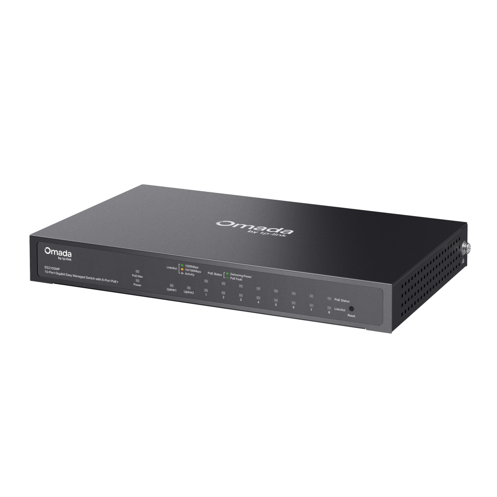 Switch TP-LINK Omada, 10 Porturi, Gigabit, Easy Managed, 8 Porturi PoE [2]