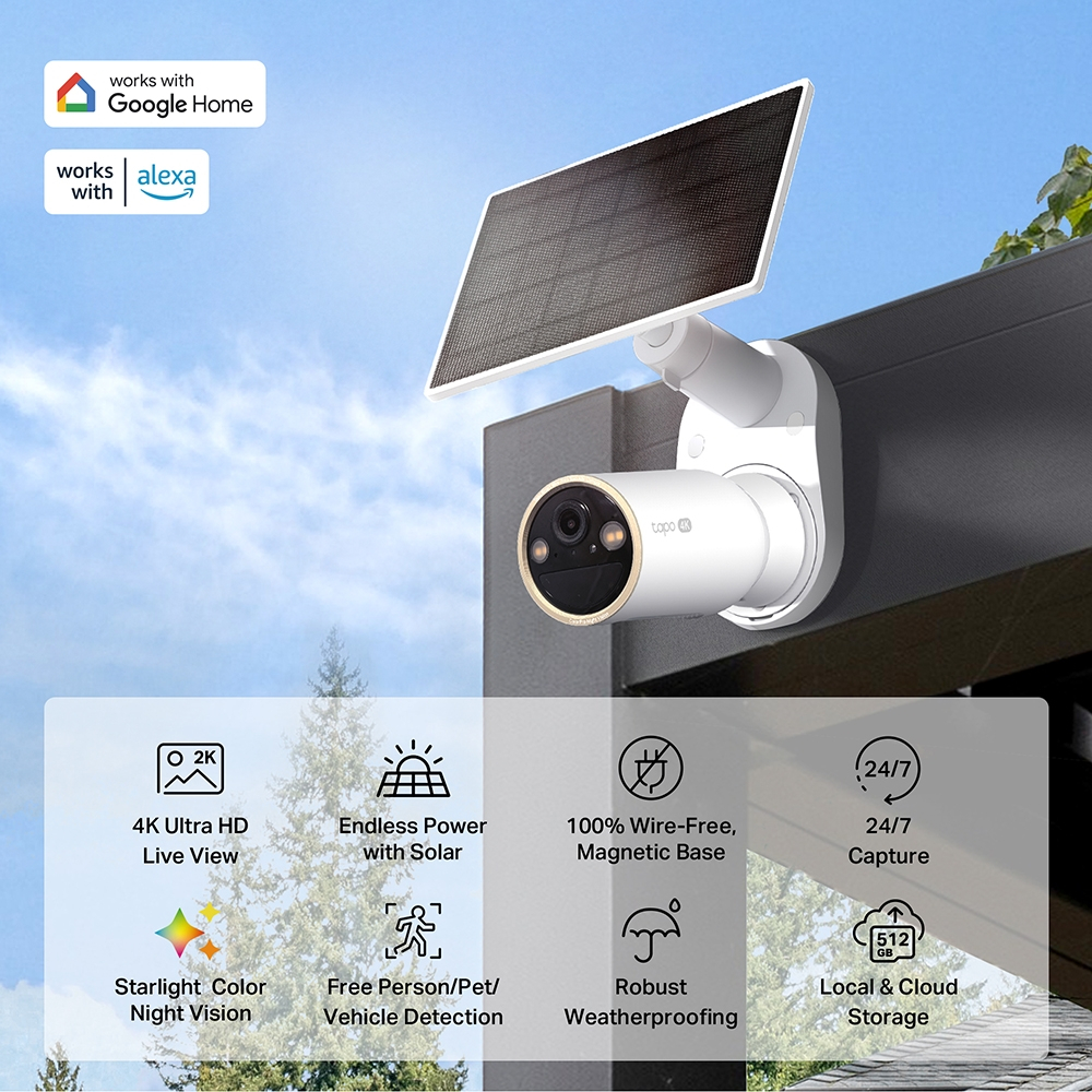 Cameră de supraveghere solară TP-Link Tapo C460 Kit 4K UHD (TAPO C460 KIT) - TP-LINK [5]