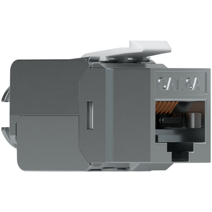 Ubiquiti UniFi UACC-Keystone-Jack-C6A Toolless keystone for terminating a Cat6A Ethernet jack without the use of a punch-down or crimping tool, (12) Keystone Jacks per pack [2]