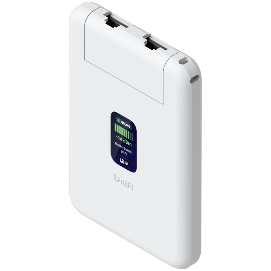 Ubiquiti UTR UniFi Travel Router ultra-slim travel router that instantly extends your UniFi Network wherever you are, bringing secure, familiar connectivity to remote locations [3]