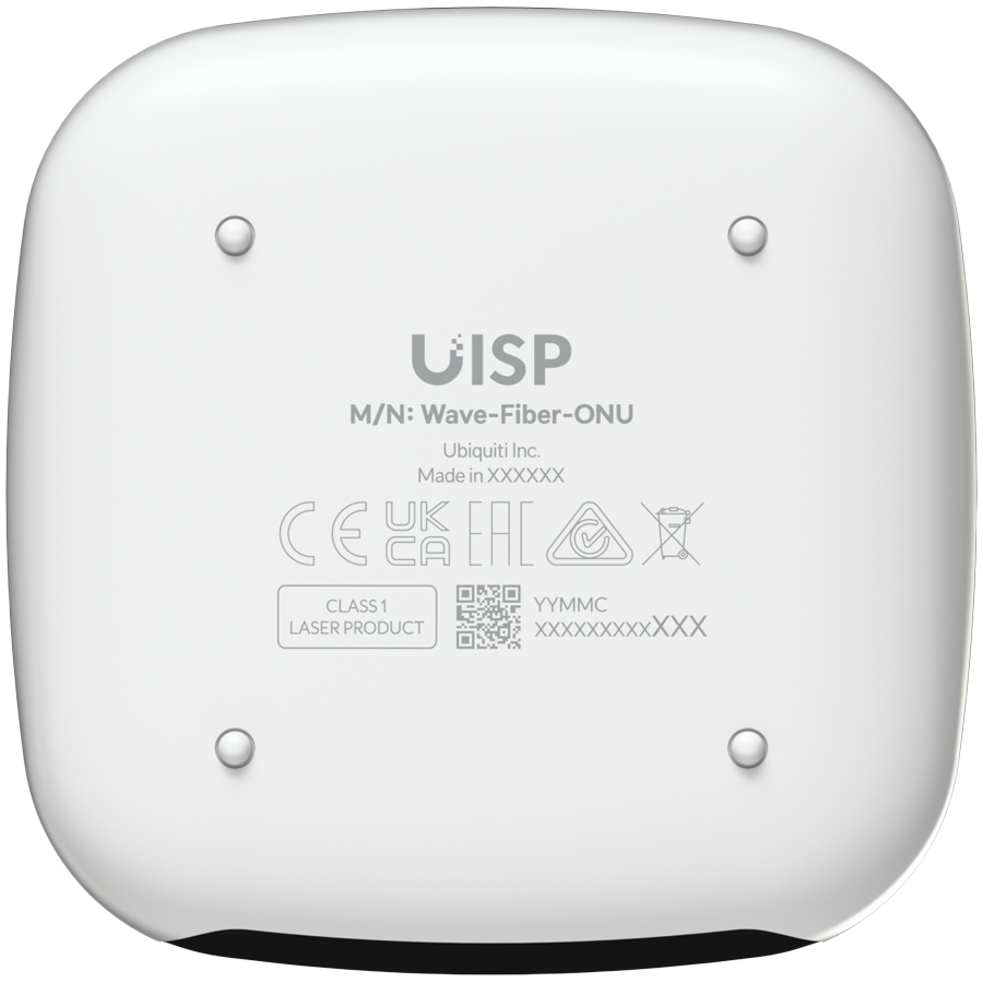 Ubiquiti Wave-Fiber-ONU-20 A GPON optical network unit with a 2.5 GbE port that delivers 1.2 Gbps uplink / 2.5 Gbps downlink speeds at distances up to 20 km [5]