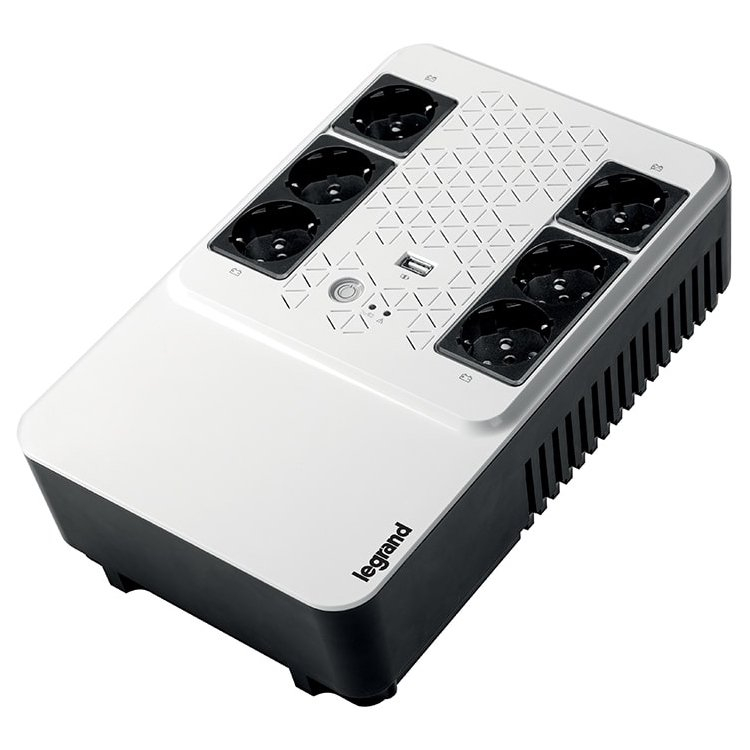 UPS Legrand Keor Multiplug 600VA/360W, Single phase, Line Interactive Technology- VI, Simulated SineWave,Cold Start Function,USB charger - Type A female/5 V, Outlet-6xGerman Standard, Quantity of inte [2]