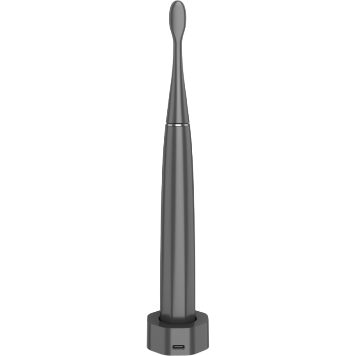 Wireless Tooth Brush, Grey, 3 Brush Heads, 1400mAh, Function: Soft, Clean, Massage, White, Sweep [3]