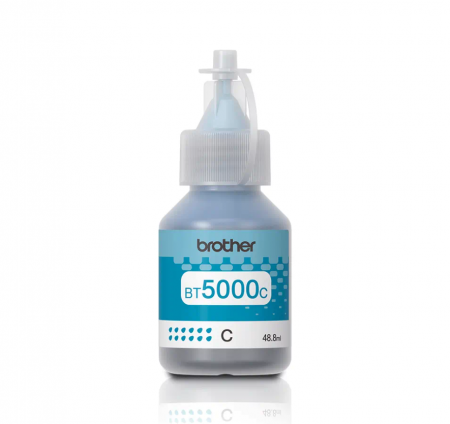 Flacon cerneala Brother BT5000C, albastru (cyan), original, 5000 pagini, 48.8 ml