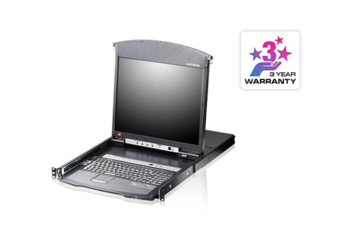 NOD_products_tech - 19" 8P C5 D.Rail LCD KVM IP SW. W/US KB