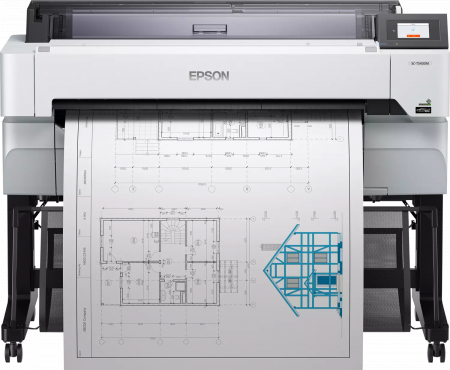 Plottere - Plotter Epson SureColor SC-T5400M, 36, Pigment Ink, Color, A0, A1, A2, A3, A4, Wi-Fi, USB, Borderless Printing, Integrated Scanner, 4 culori, 2400x1200 DPI, 22 ppm.