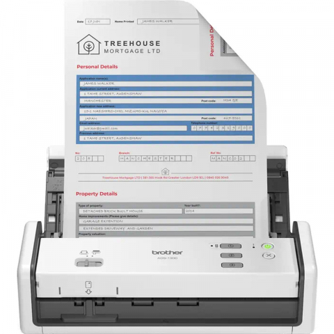 Scanere wip - Scanner documente Brother ADS-1300, Format A4, Duplex, USB