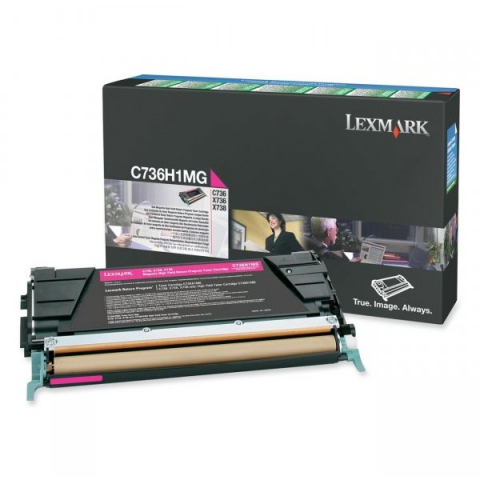 Cartuse & Tonere - Cartus toner Lexmark C736H1MG (C736, X736, X738), Magenta, original, 10.000 pagini