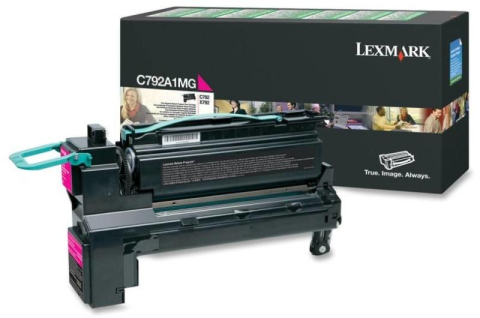 Consumabile imprimanta - Lexmark C792A1MG - Cartus toner original, Magenta, Capacitate standard