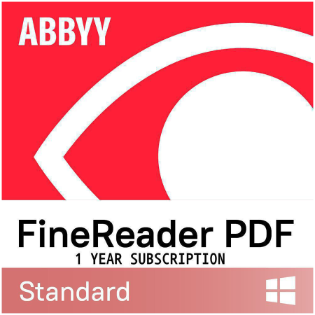 Software - ABBYY FineReader PDF Standard, Single User License (ESD), Subscription, 1y