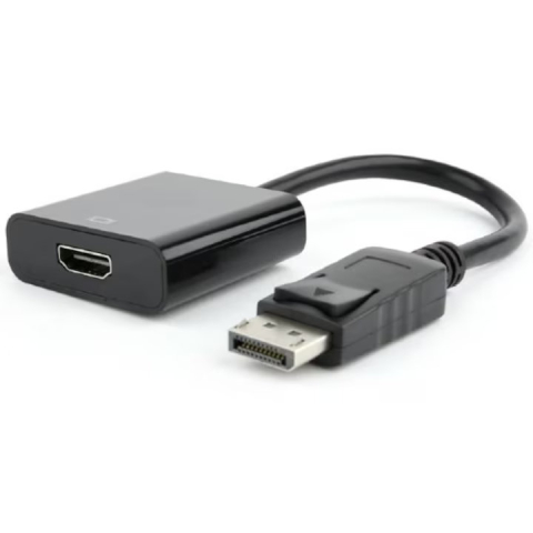 Cabluri & Adaptoare - Adaptor Gembird DisplayPort (tată) la HDMI (mamă), 10cm, Negru (AB-DPM-HDMIF-002)