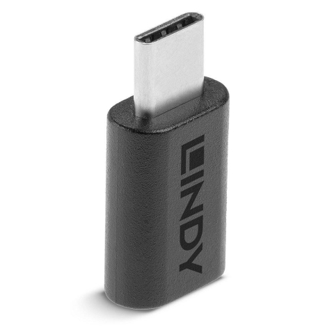 Adaptor Lindy USB 3.2 Type C la C, dimensiuni 26.5x13x7.5mm, latime de banda suportata 20Gbps, negru [2]