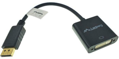 Accesorii monitoare - Adaptor video Lanberg AD-0007-BK DisplayPort la DVI-D