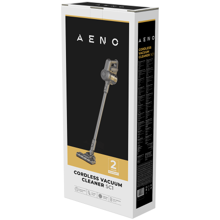 AENO Cordless vacuum cleaner SC1: electric turbo brush, LED lighted brush, resizable and easy to maneuver, 120W [3]