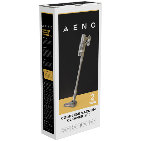 AENO Cordless vacuum cleaner SC3: electric turbo brush, LED lighted brush, resizable and easy to maneuver, 250W [4]