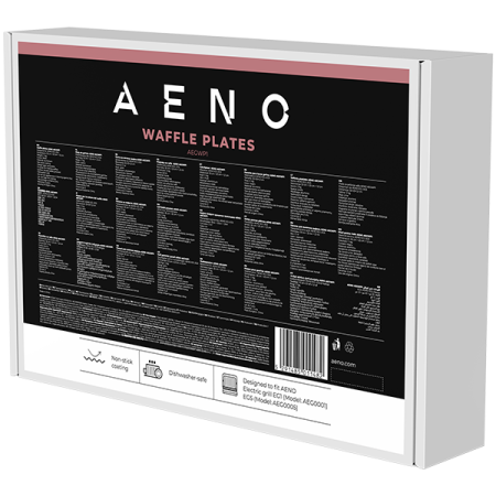 AENO Electric grill AEG0001/AEG0005 Waffle plate, Non-stick coating, size: 290*234mm, 2 pcs in set [2]