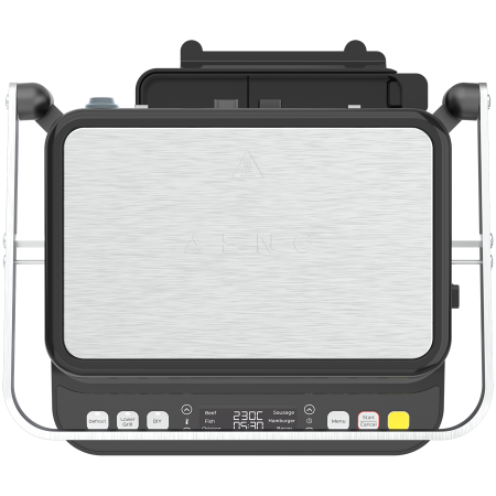AENO ''Electric Grill EG5: 2000W, 2 heating modes - Lower Grill, Both Grills, 6 preset programs, Defrost, Max opening angle -180°, Temperature regulation, Timer, Removable double-sided plates, Plate s [4]
