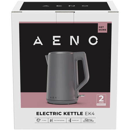 AENO Electric Kettle EK4: 1850-2200W, 1.5L, Strix, Double-walls, Non-heating body, Auto Power Off, Dry tank Protection [3]